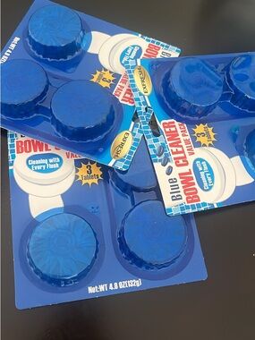 Blue Bowl Cleaner Toilet Tabs - Value Pack. 3 pack of 3 caps for 10 dollars